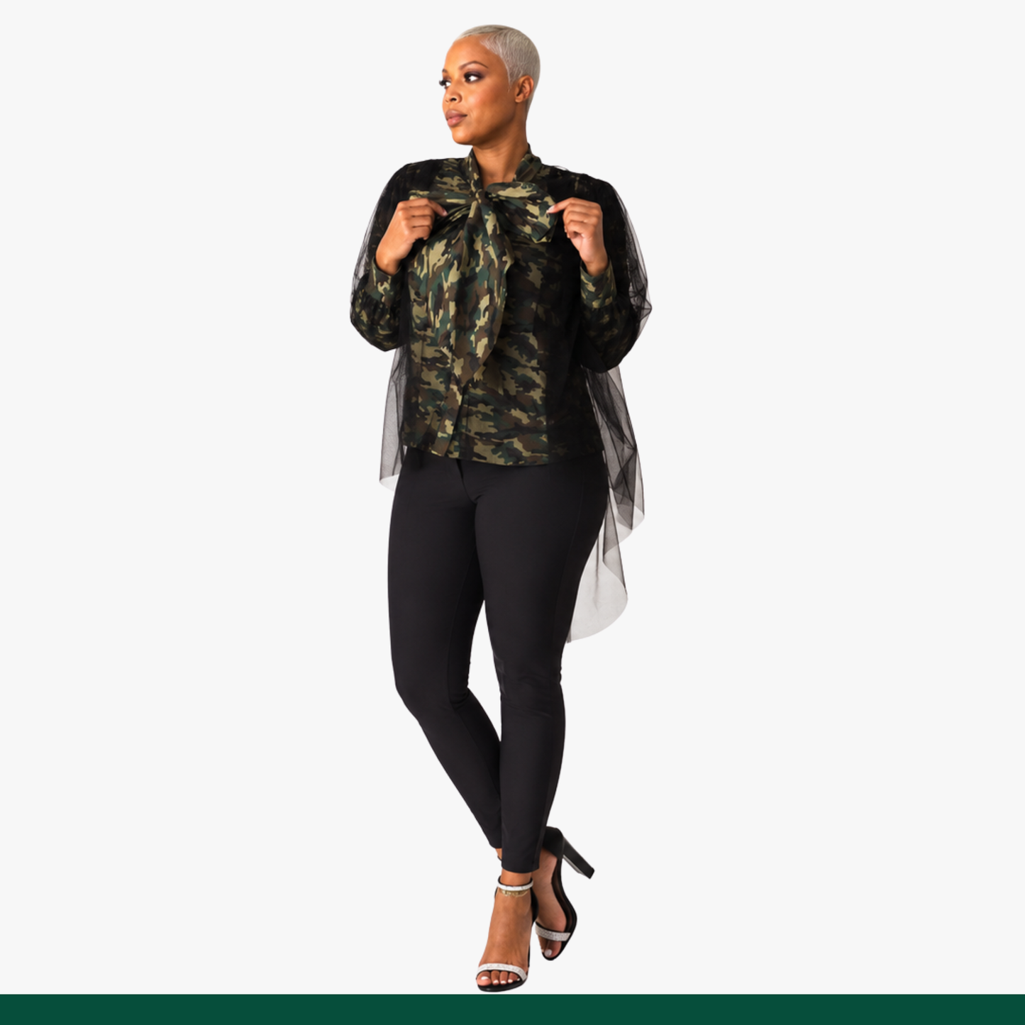 Commanding Grace Camo Blouse