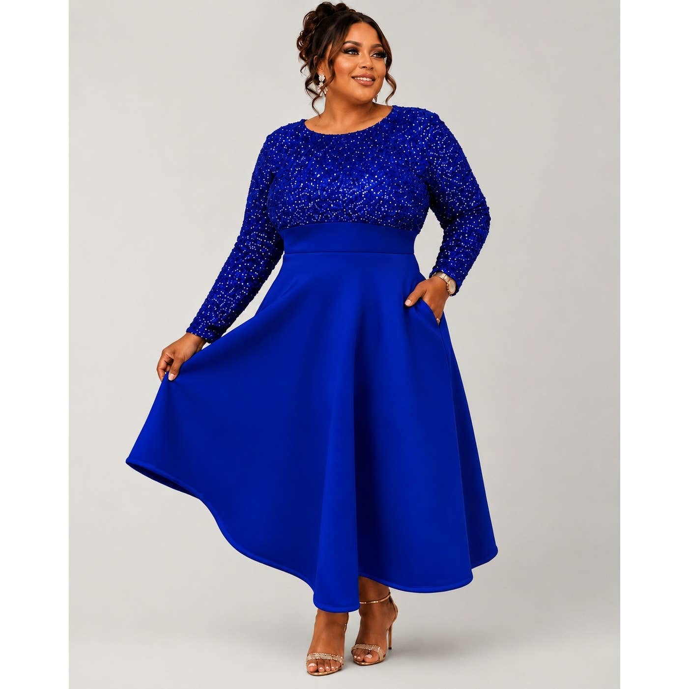 The Royal Radiance Sequin Dress