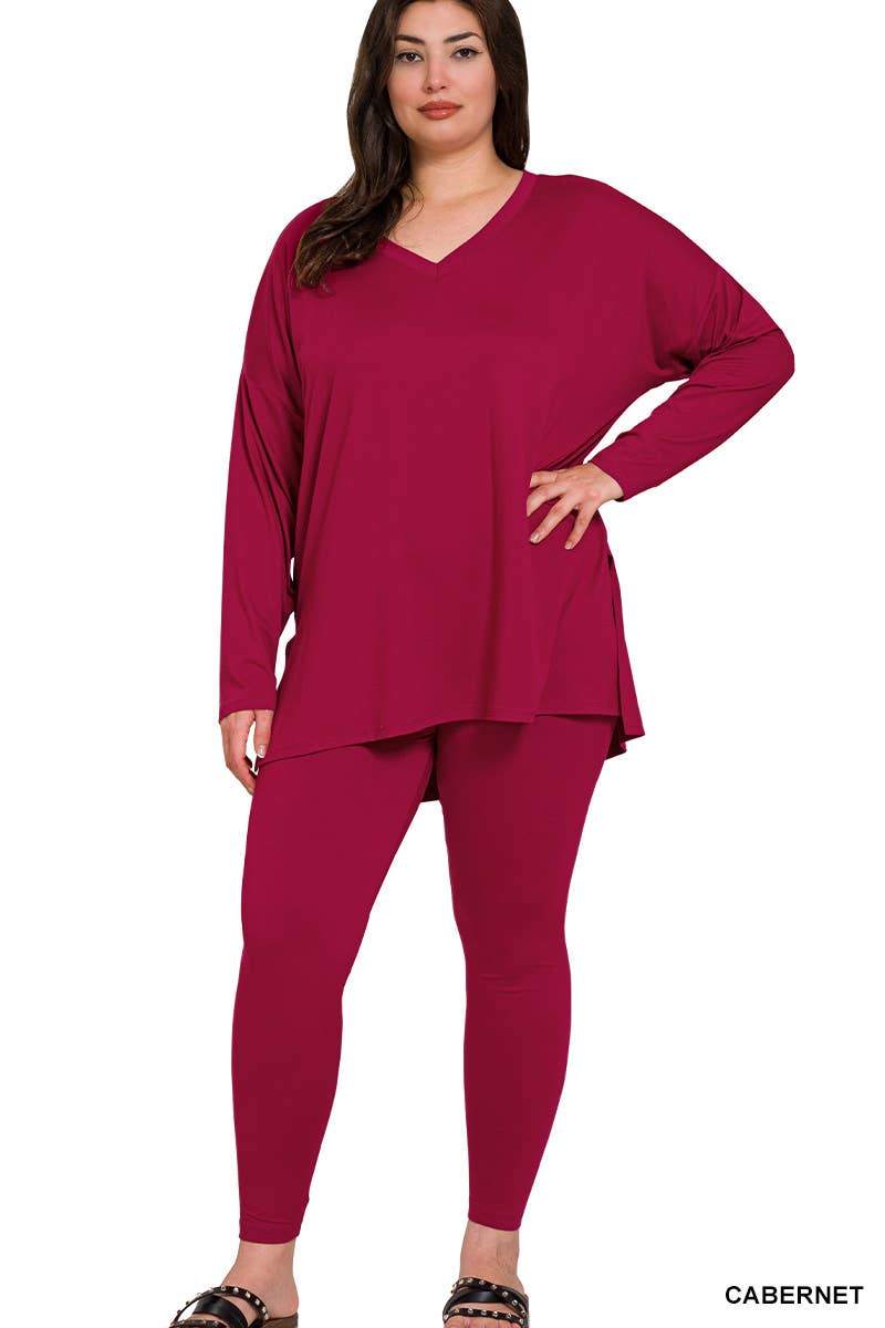 Plus Microfiber Loungewear Set