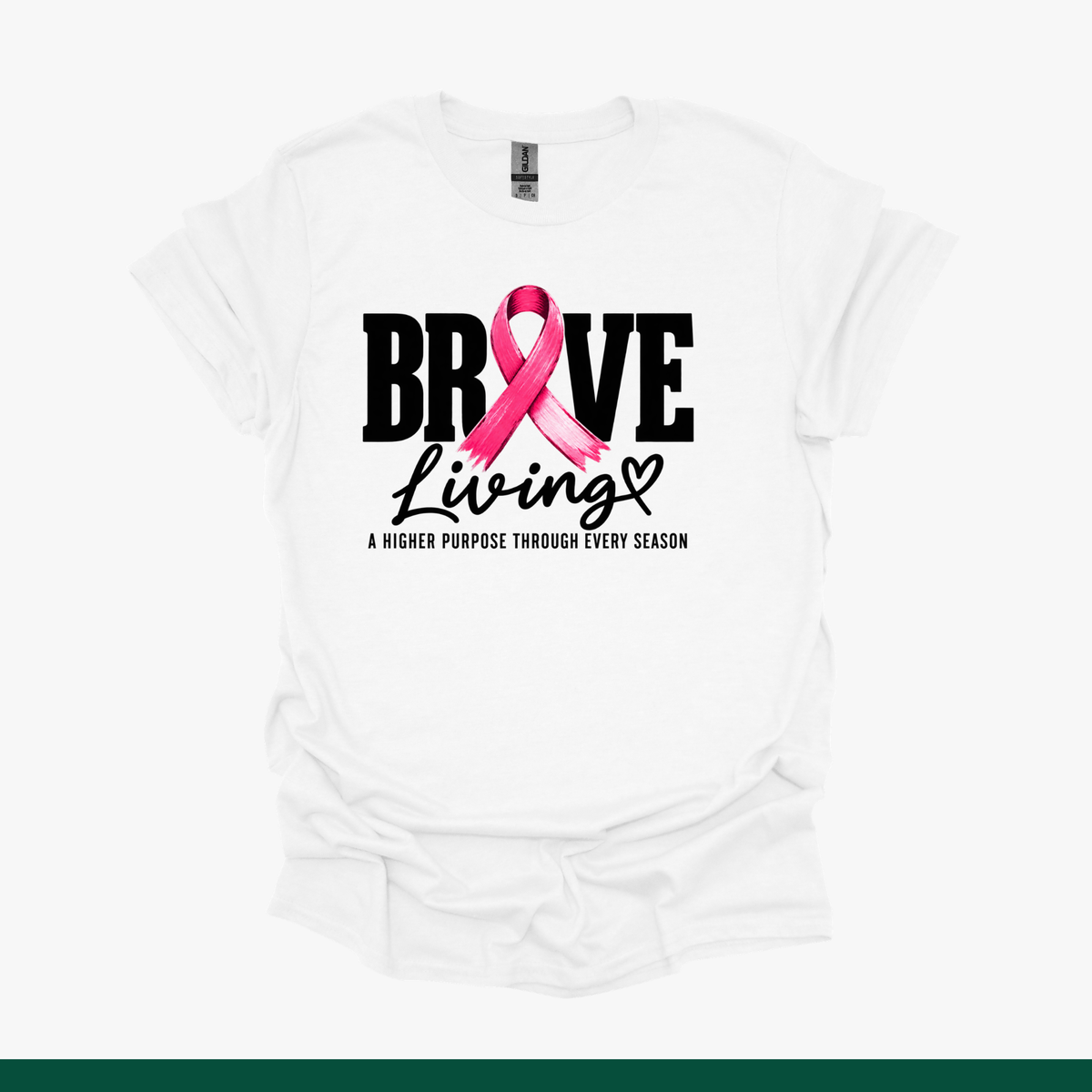 Breast Cancer Awareness Tees | Faith, Brave Living & Survivor
