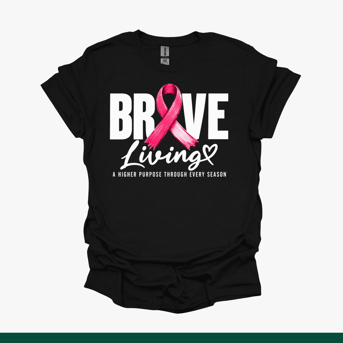 Breast Cancer Awareness Tees | Faith, Brave Living & Survivor