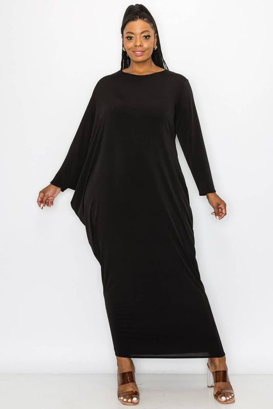 Effortless Grace Draped Maxi Dress