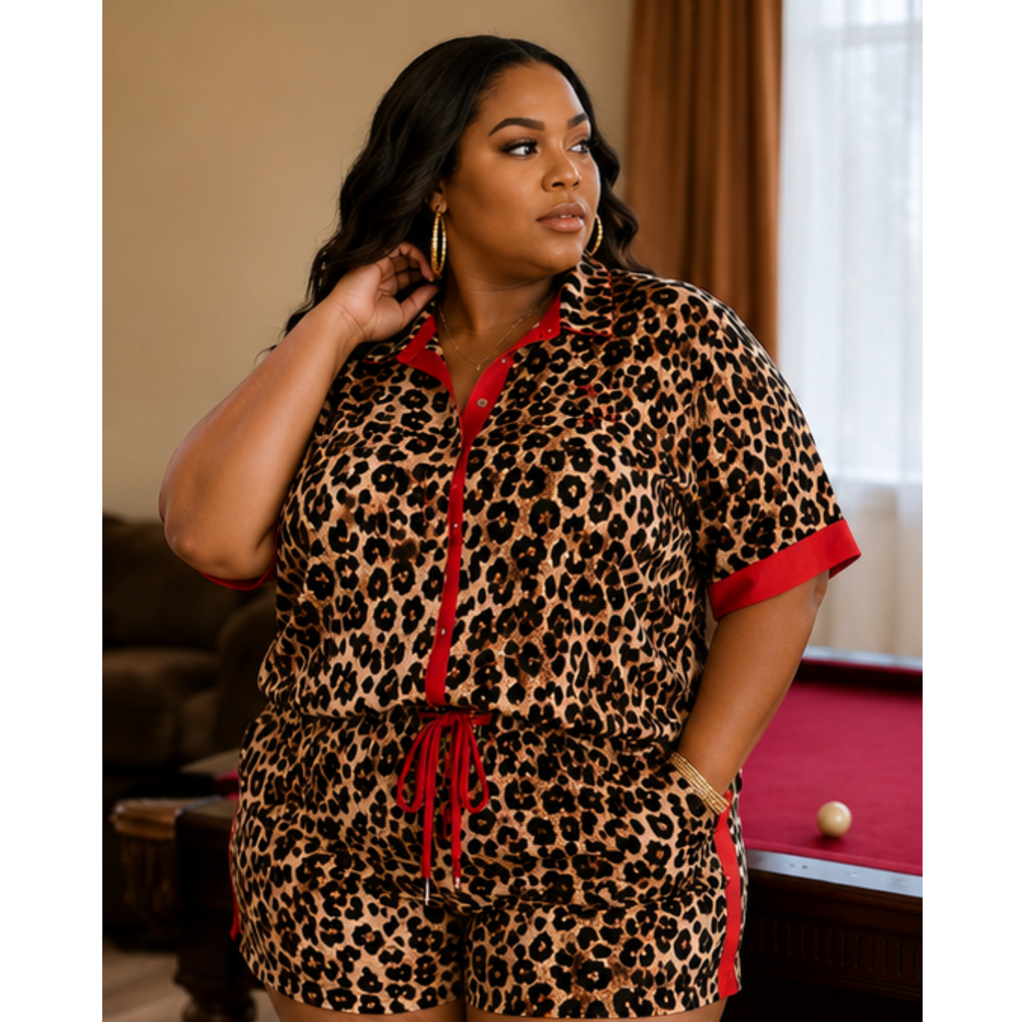 Plus Wild Confidence Leopard Set