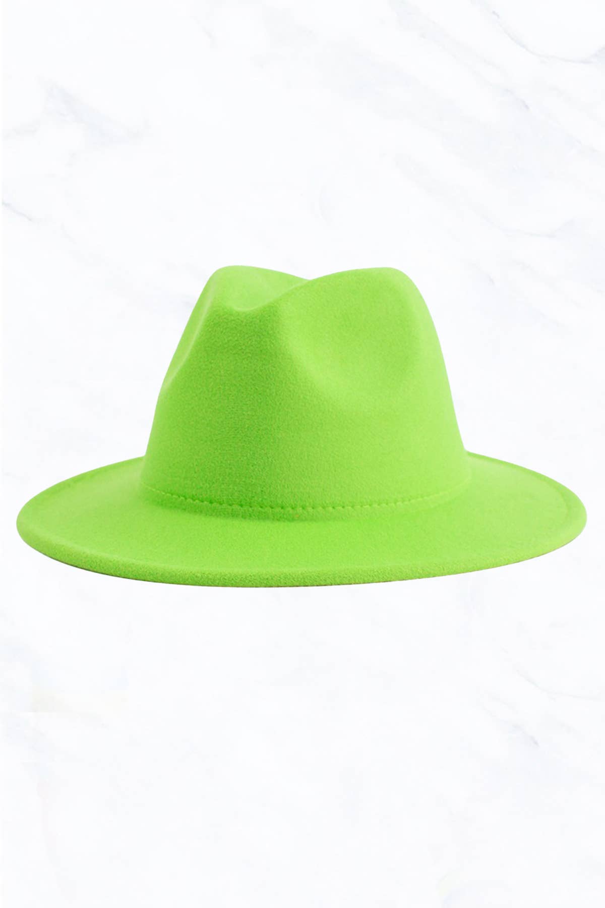 Flat Edge Felt Fedora Hat