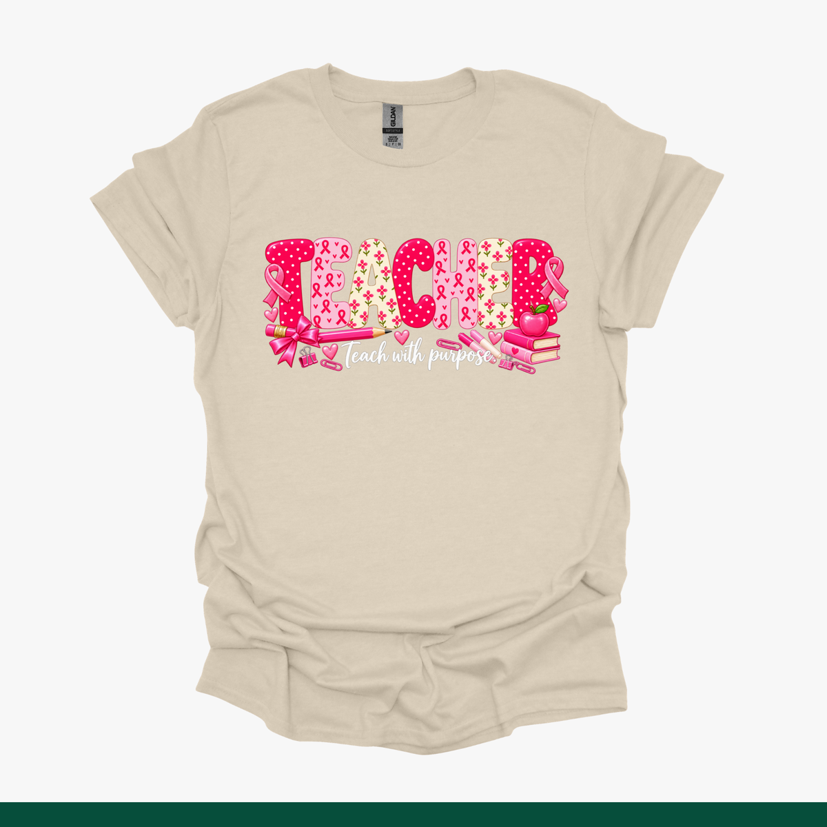 Breast Cancer Awareness Teacher Tee | Teach With Purpose
