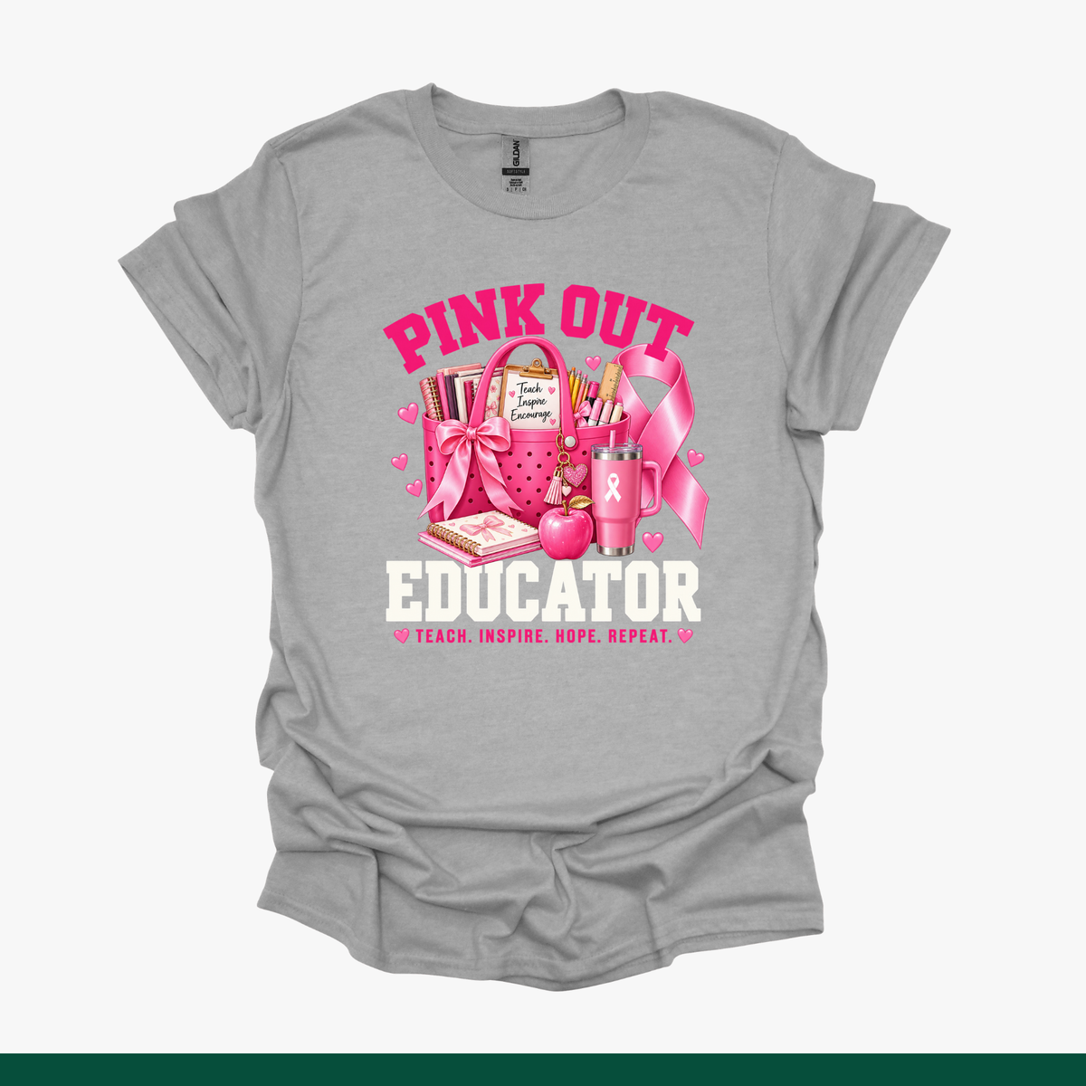 Breast Cancer Awareness Teacher Tee | Teach With Purpose