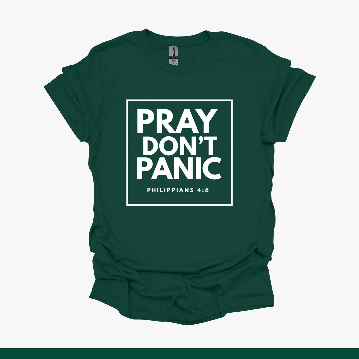 Pray Don't Panic | Philippians 4:6 Faith Tee