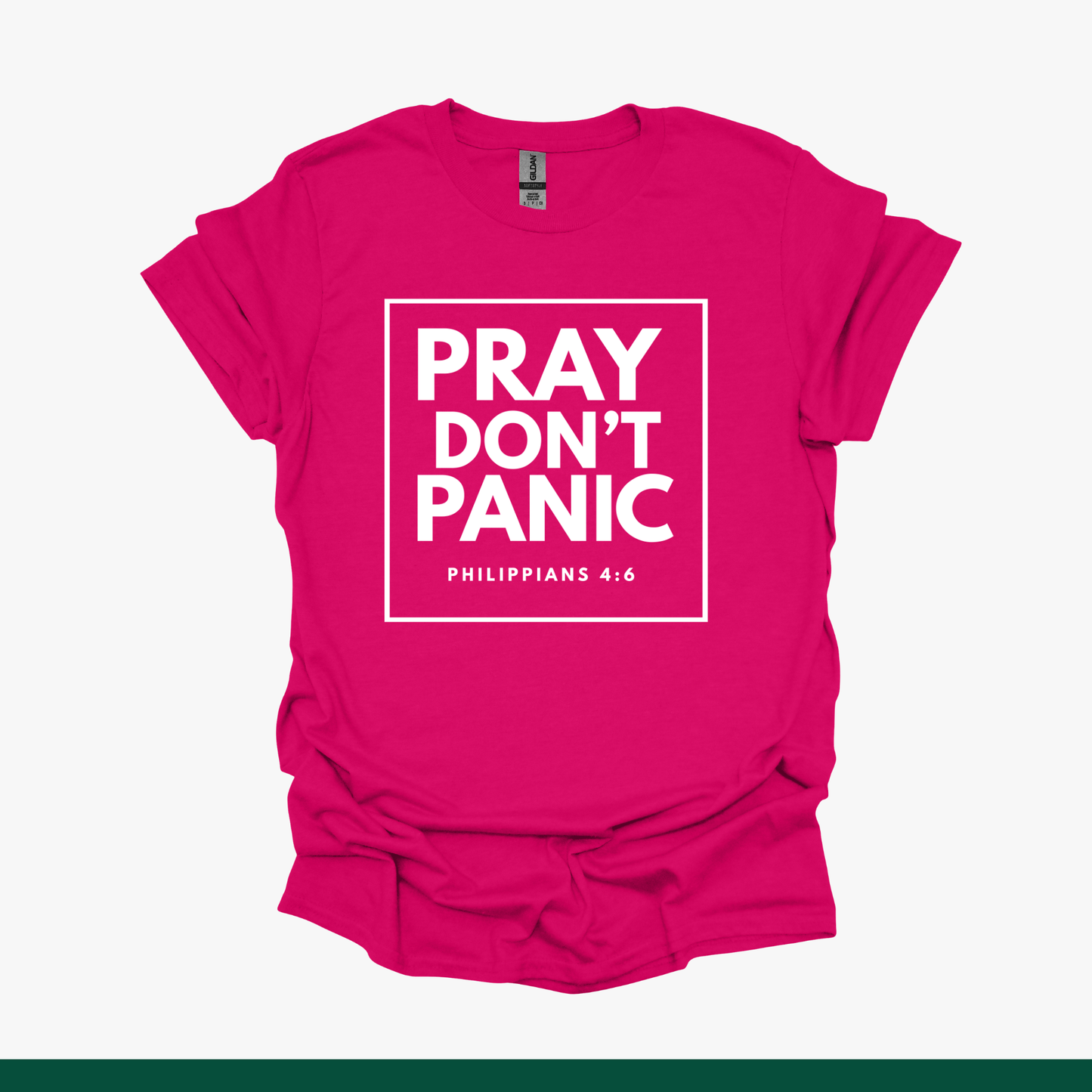 Pray Don't Panic | Philippians 4:6 Faith Tee