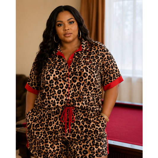 Plus Wild Confidence Leopard Set