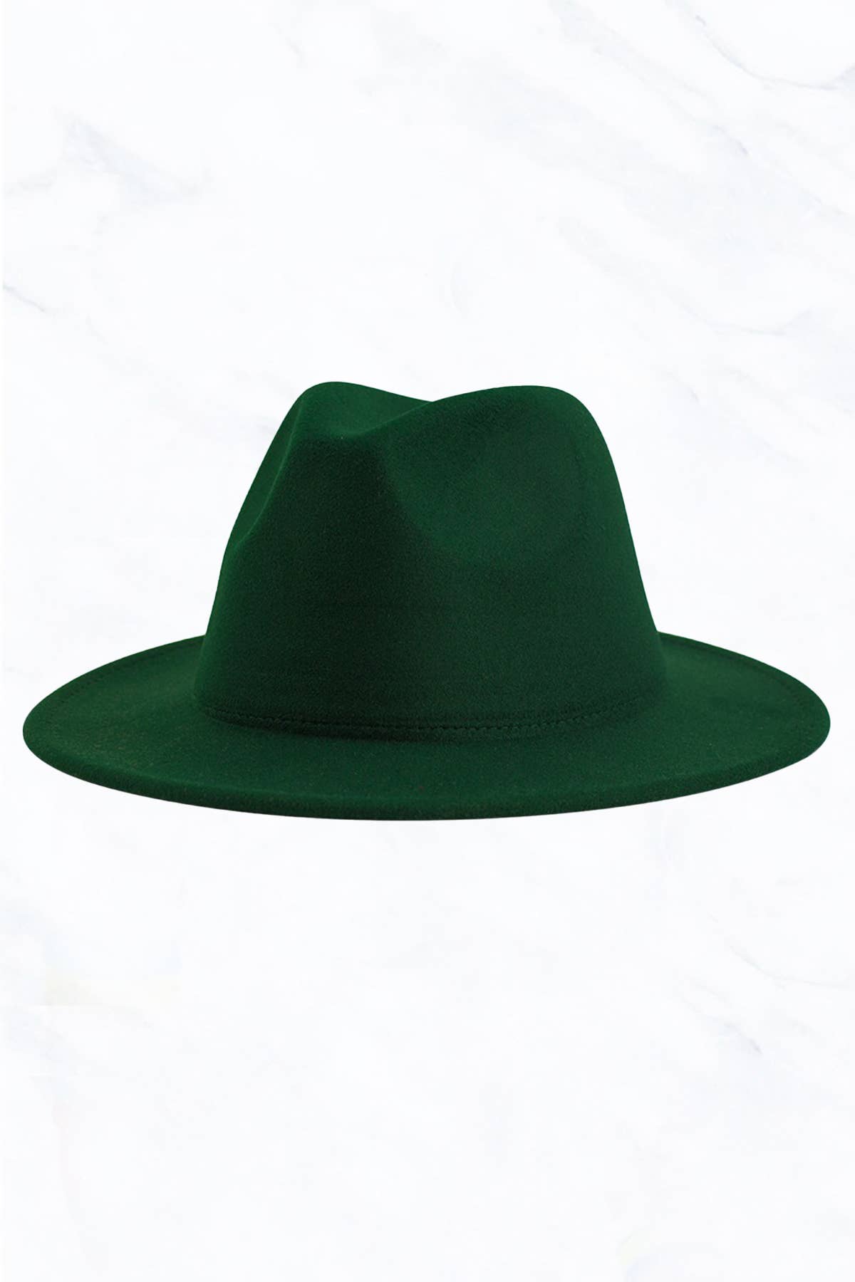 Flat Edge Felt Fedora Hat