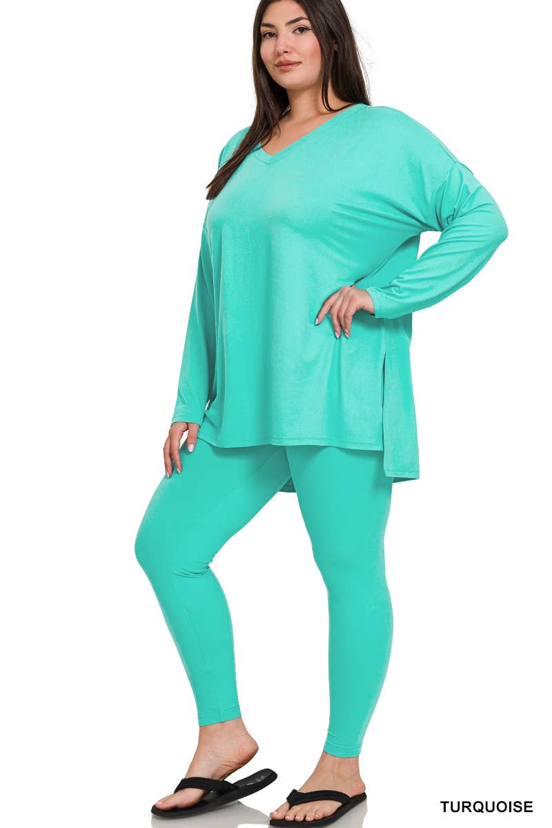 Plus Microfiber Loungewear Set