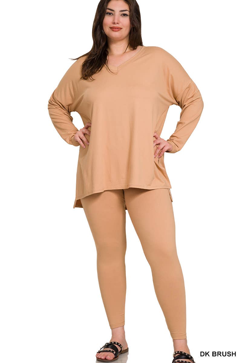 Plus Microfiber Loungewear Set