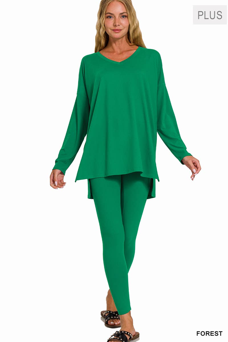 Plus Microfiber Loungewear Set