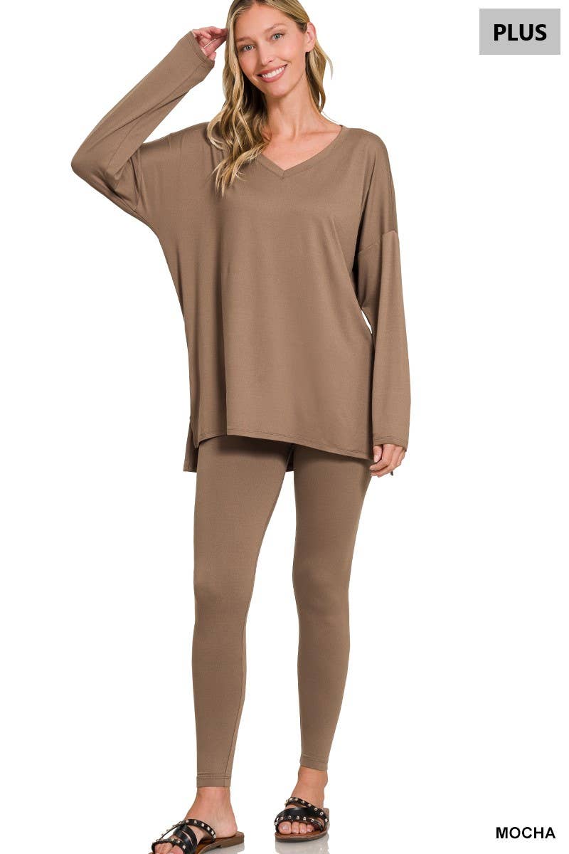 Plus Microfiber Loungewear Set