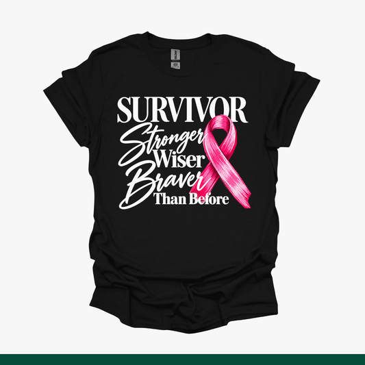 Breast Cancer Awareness Tees | Faith, Brave Living & Survivor