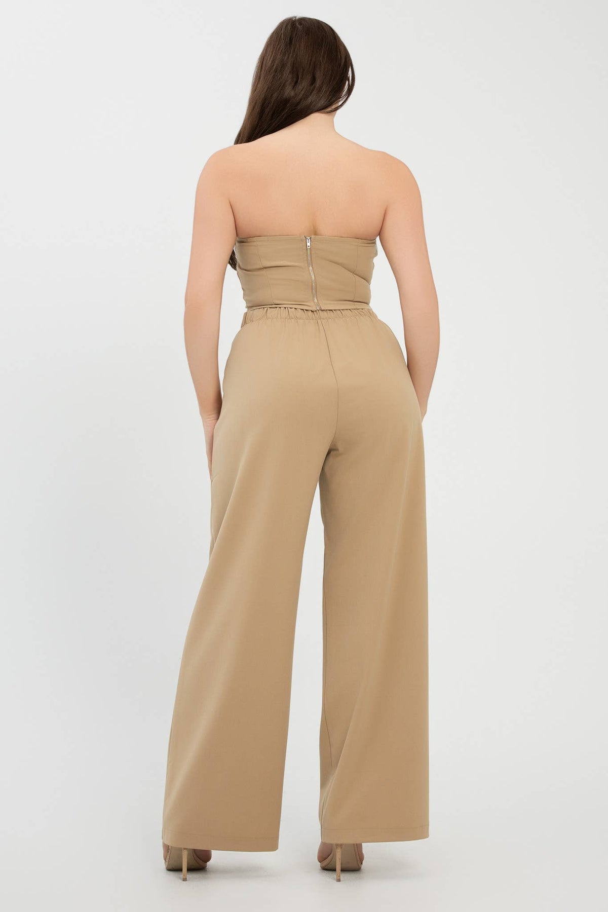 Colorblock Fold-Over Top & Pants Set