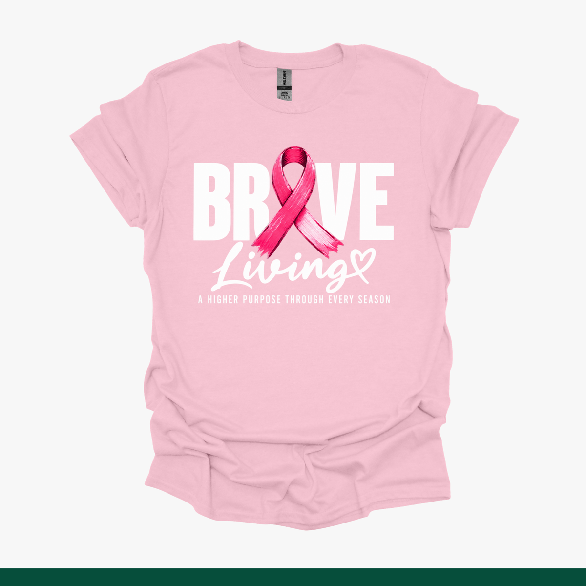 Breast Cancer Awareness Tees | Faith, Brave Living & Survivor
