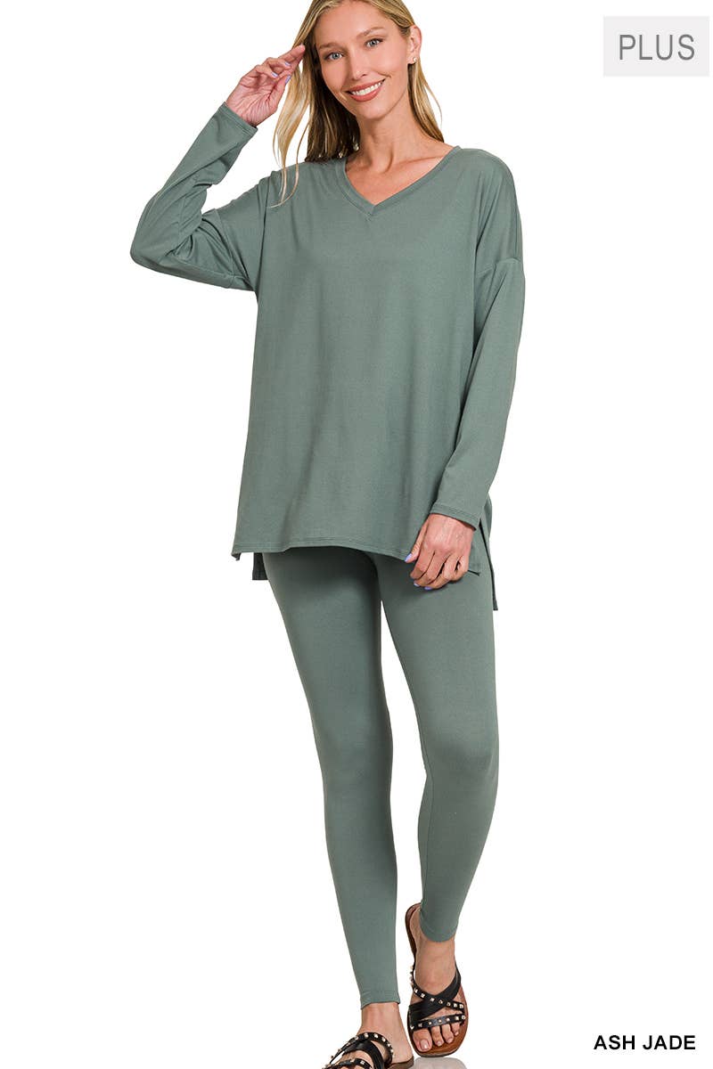 Plus Microfiber Loungewear Set