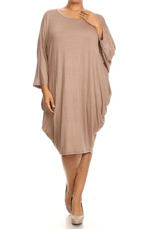 Effortless Elegance Oversized Dolman Dress