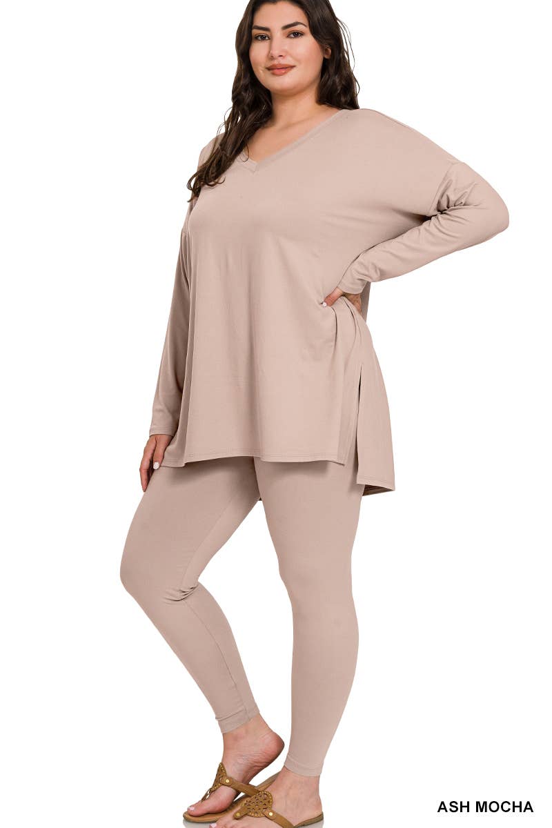 Plus Microfiber Loungewear Set