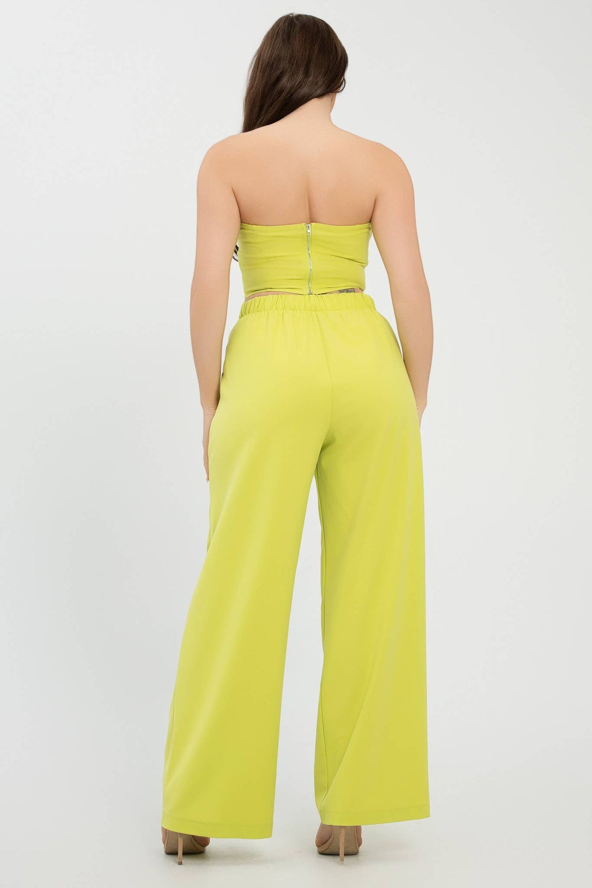 Colorblock Fold-Over Top & Pants Set