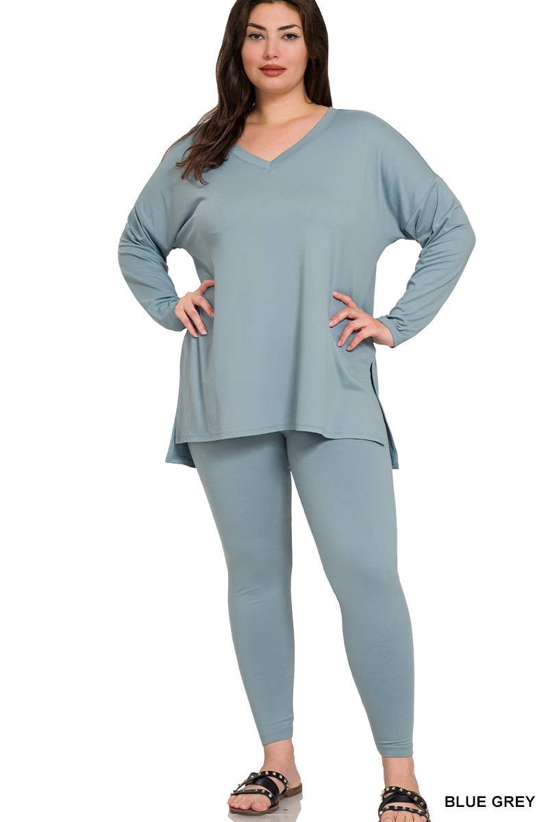 Plus Microfiber Loungewear Set