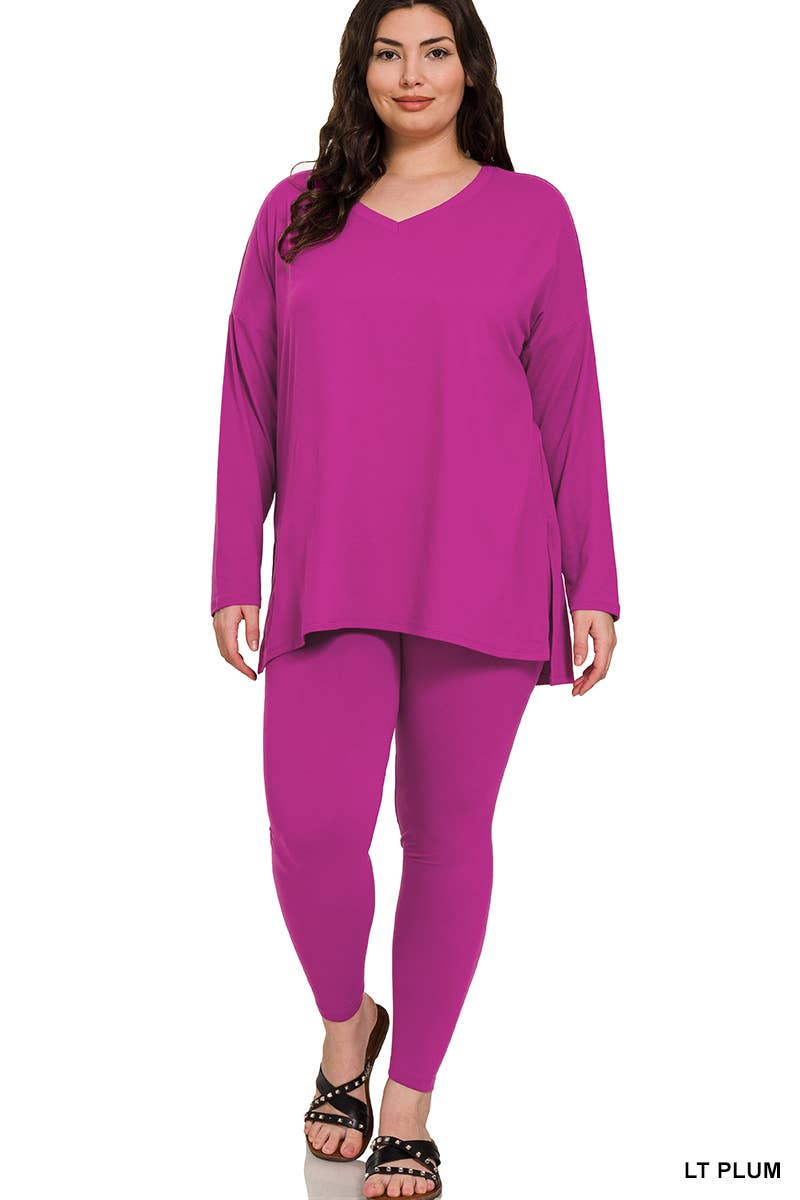 Plus Microfiber Loungewear Set