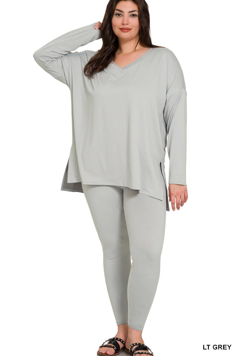 Plus Microfiber Loungewear Set