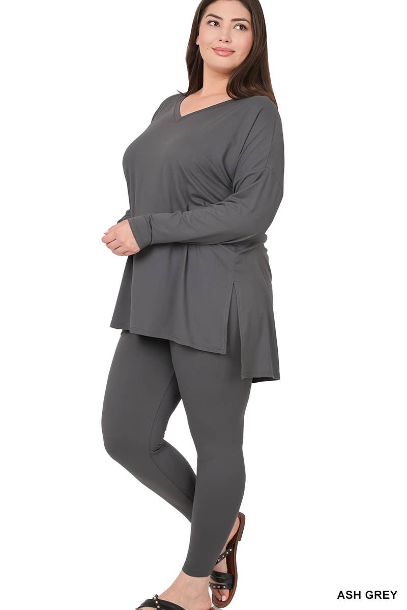 Plus Microfiber Loungewear Set