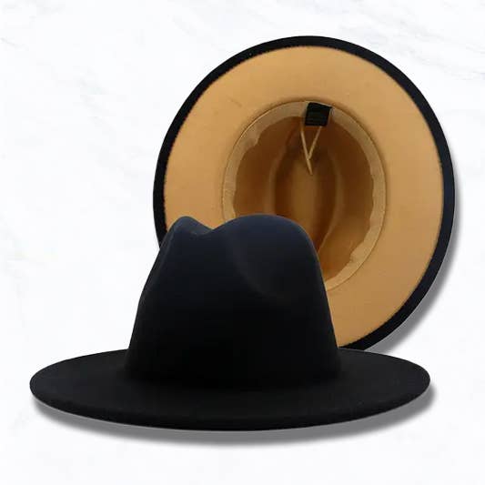Two-tone Color Matching Fedora Hat