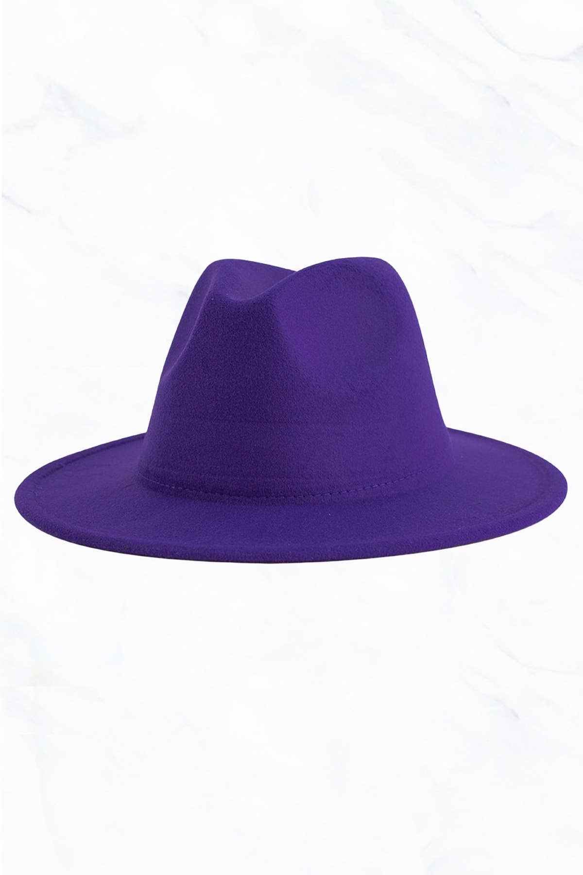 Flat Edge Felt Fedora Hat