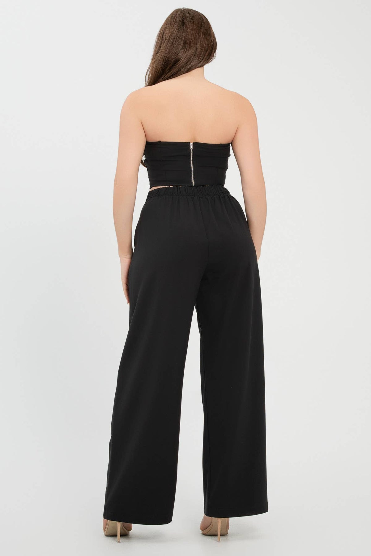 Colorblock Fold-Over Top & Pants Set